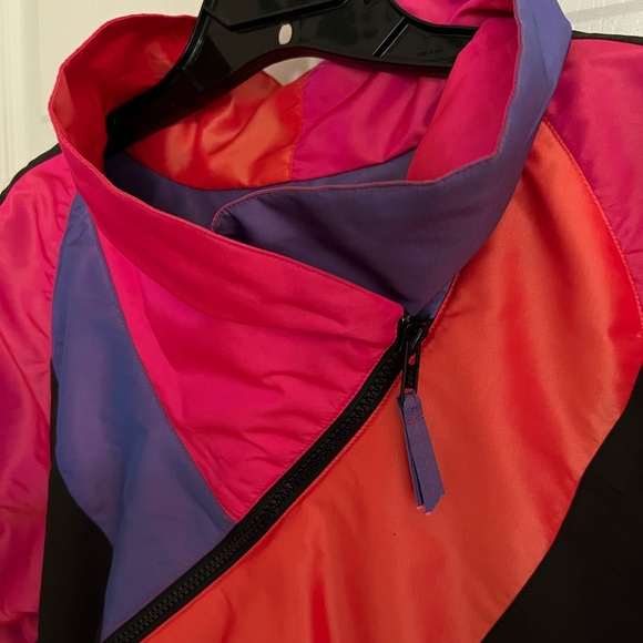 Vintage Retro 1990s FEMME 2-piece Color Block Ski Jacket & Vest Combo! - Picture 9 of 13